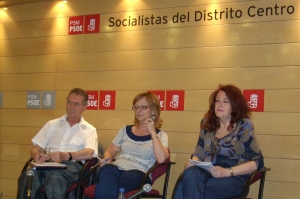 De izquierda a derecha: Yves Bannel, Marisa Ybarra e Isabel Vilallonga.